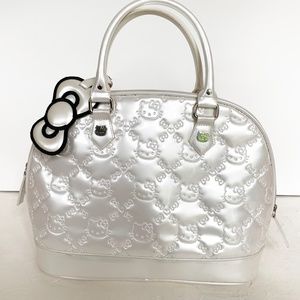 Hello Kitty White Patent Leather Handbag
